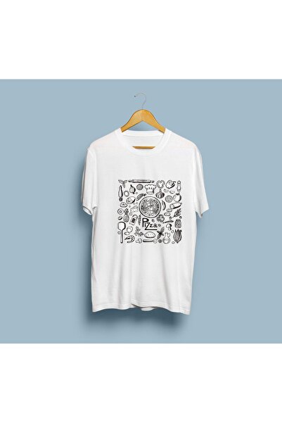 bahriyeli.jpeg تي شيرت للجنسين بتصميم بيتزا ومواد كبيرة الحجم