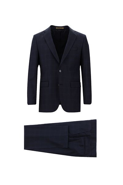 Abdullah Kiğılı Classic Checkered Wool Suit