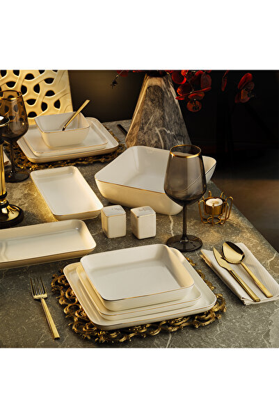 Aryıldız Moderna Gold 30 Parça 6 Kişilik Yemek Takımı