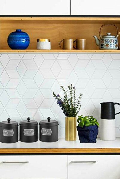 The Mia برطمان شاي سكر وقهوة أسود Glv0499