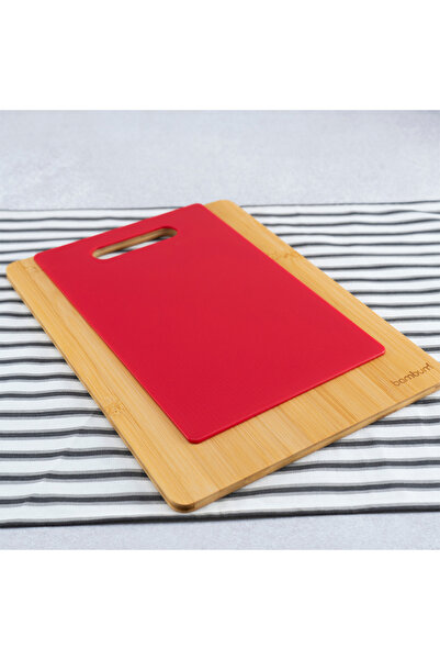 Bambum Leona Double Cutting Board Red