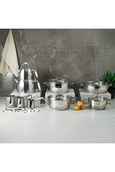 Aryıldız Solo 15 Piece Steel Dowry Set