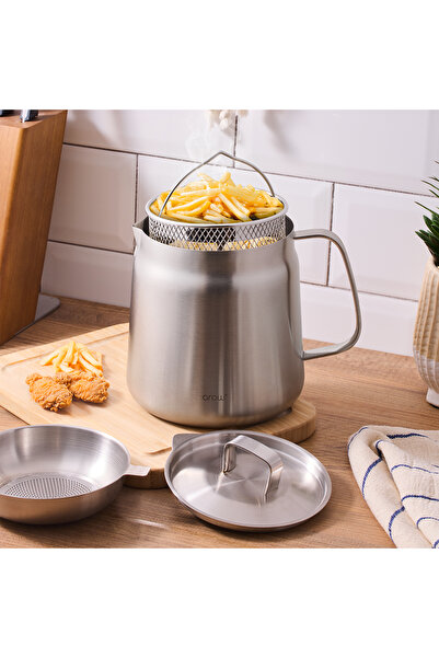 AROW Çelik Kızartma Potu 2 Litre