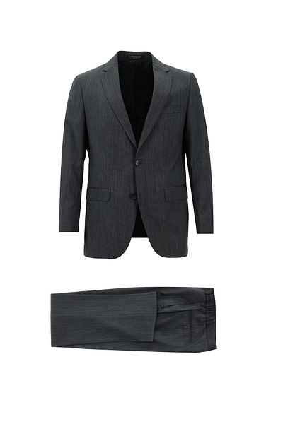 Abdullah Kiğılı Classic Woolen Waist Lace up Drawstring Suit