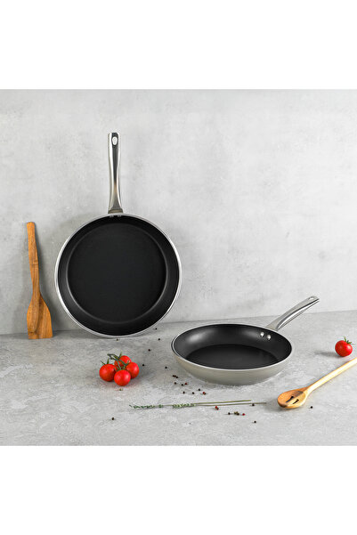 Aryıldız Atlanta 2 Parça Tava Seti 26-30 Cm Beige