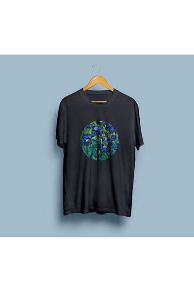 eioswear Vincent Van Gogh Floral Patterned Oversize Unisex T-shirt