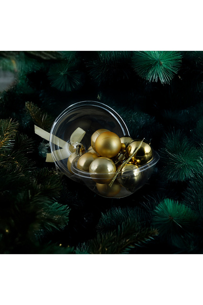Koopman Anul Nou 12 Bile de Crăciun Aurii 30 Mm