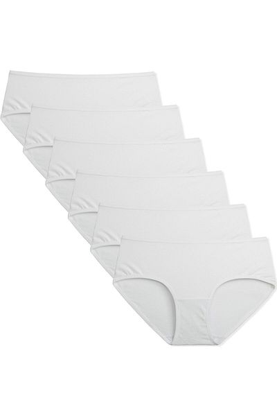 BEGATEKS High Waist Hipster Panties 6 Pack