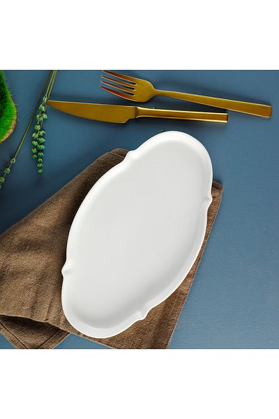 Aryıldız Lunar Oval Plate 25 cm