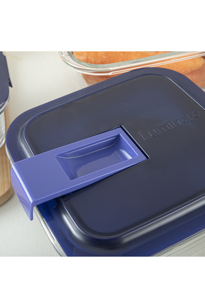 Luminarc Temp Easy Square Glass Storage Container Set 6 Pieces