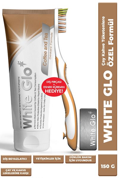 White Glo Tea Coffee Consumers Whitening Toothpaste 150 g