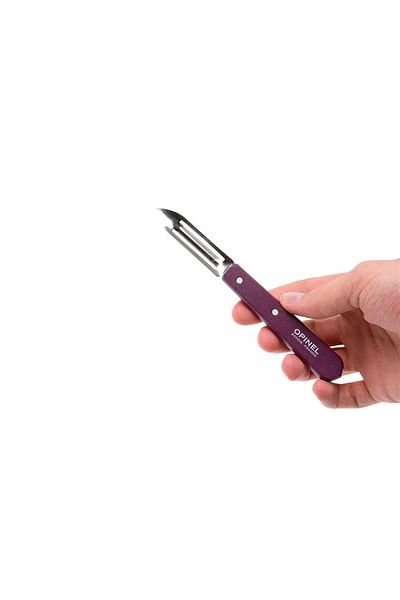 Opinel Essential Stationary Purple Peeler 6 cm No:115