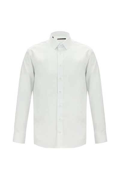 Abdullah Kiğılı Long Sleeve Patterned Classic Cotton Shirt