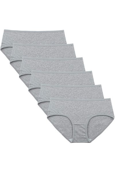 BEGATEKS High Waist Hipster Panties 6 Pack