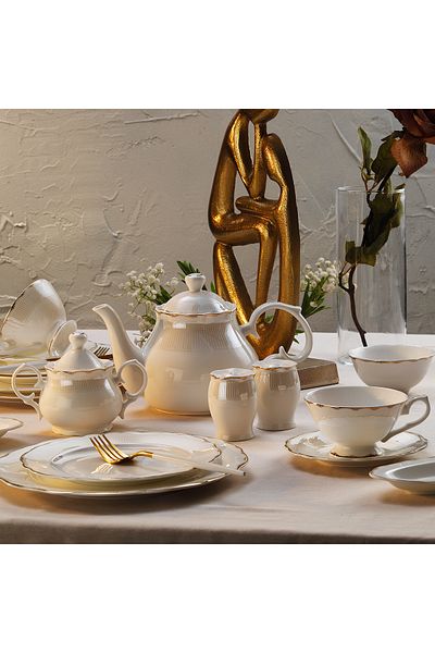 Aryıldız Milanis 36 Piece Breakfast Set for 6 People