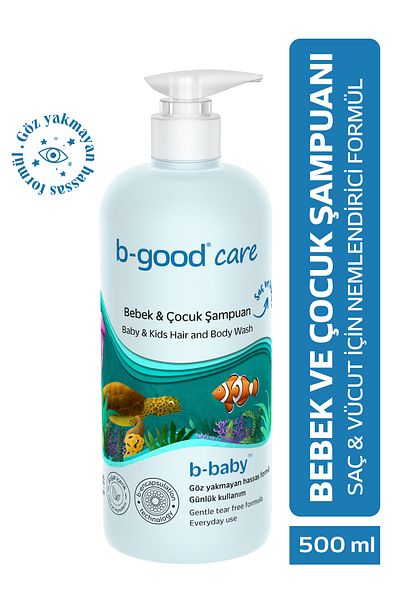 B-GOOD 500 ml Baby and Children Hair and Body Shampoo