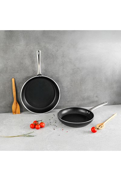 Aryıldız Atlanta 2 Piece Pan Set 26-30 cm Black