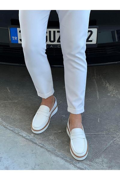 Serhat Özköroğlu Lfr-F083-1 Leather Roller Shoes White