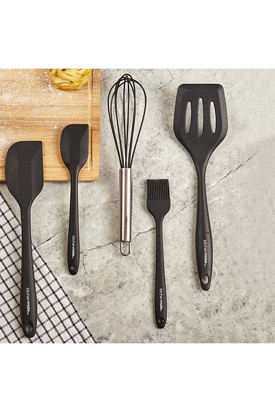 Perotti Jorge Black Silicone 5 Piece Serving Set