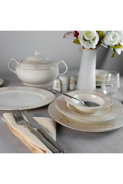 Aryıldız 61 Parça 12 Kişilik Yemek Takımı