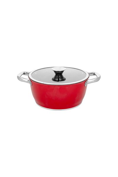 Aryıldız Trendy Induction Prestige Pot Red 20*10 cm