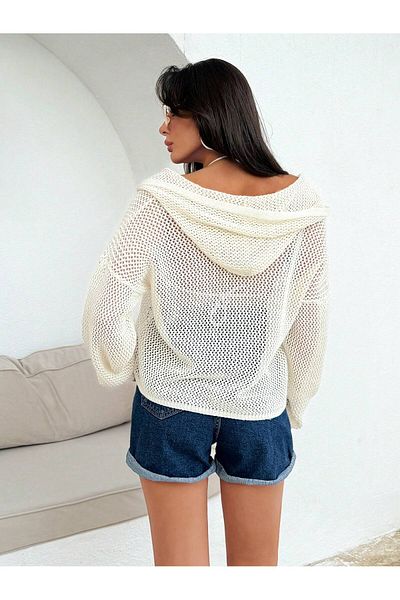 hidafashion Ajurlu Zipper Cardigan