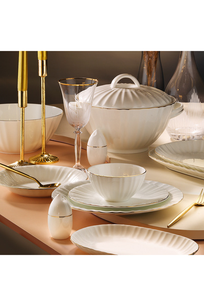 Aryıldız Bone Rose 60 Parça 12 Kişilik Yemek Takımı