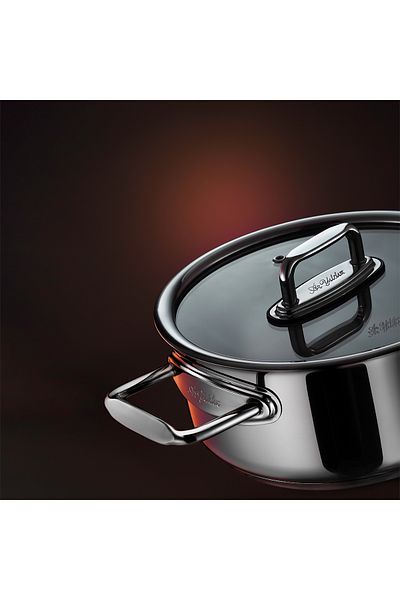 Aryıldız Colombus Stainless Steel Deep Pot 24 cm