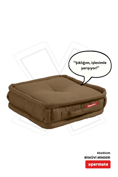 XPERMATE Бисквитна подложка за сядане Пчелна пита Подложка за палет за сядане Подложка за пейка и градина 45x45x14 см Кафява