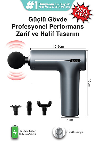 SKG F1 Pro Taşınabilir Masaj Tabancası/Aleti