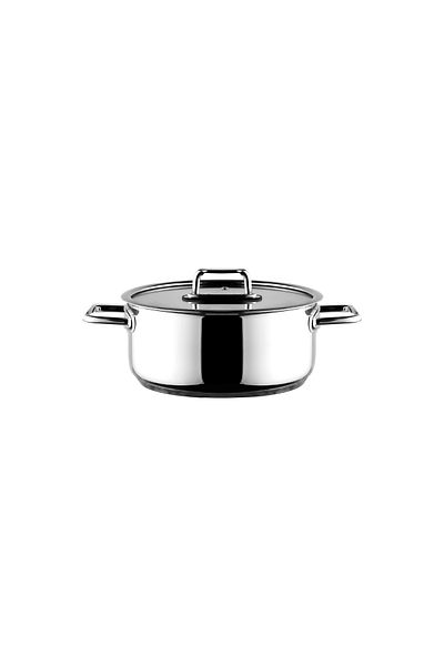 Aryıldız Colombus Stainless Steel Deep Pot 22 cm
