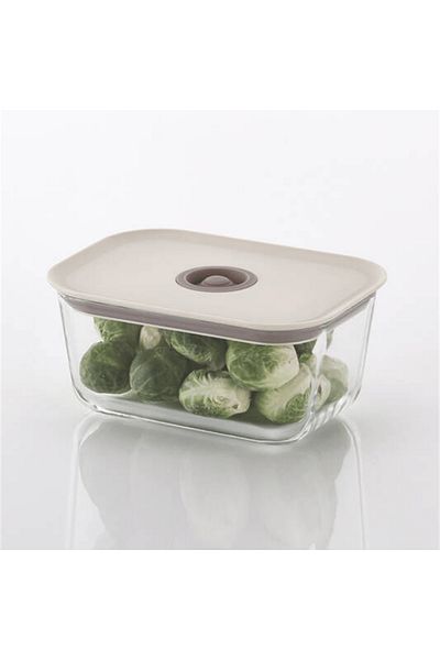 Prima Nova Fika Clik Rectangular Storage Container 800ml Beige
