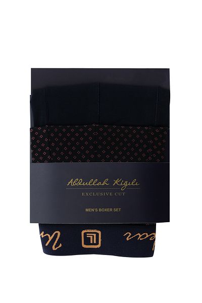 Abdullah Kiğılı Cotton Patterned Boxer Set of 2