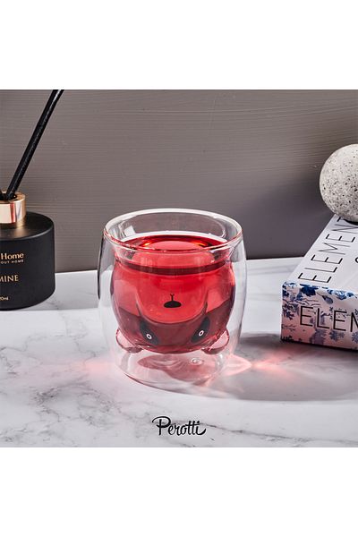 Perotti Double Wall Bear Glass 250 ml