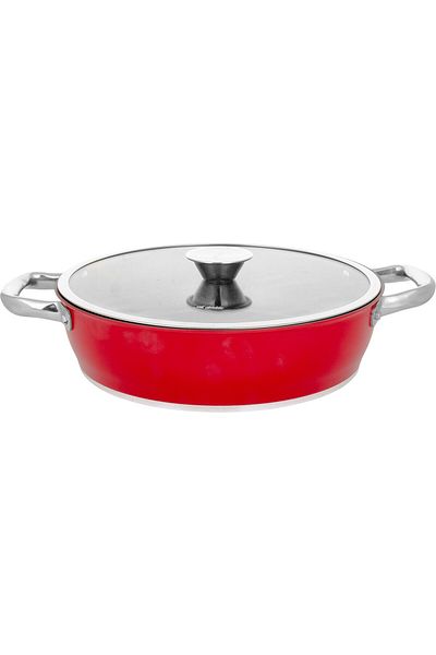 Aryıldız Trendy Induction Prestige Oblate Pot Red 26 cm