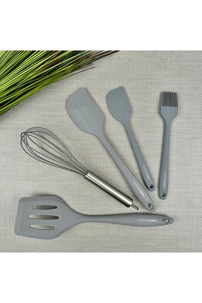 Perotti Jorge Grey Silicone 5 Piece Serving Set