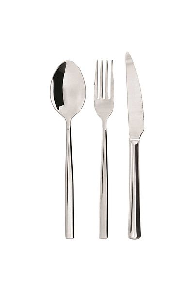 Aryıldız Blanca 30 Pieces - 6 Person Fork, Spoon and Knife Set