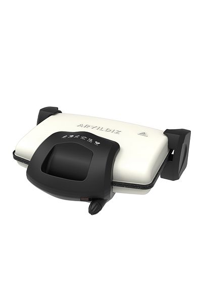 Aryıldız Cream Color Contact Grill Toaster