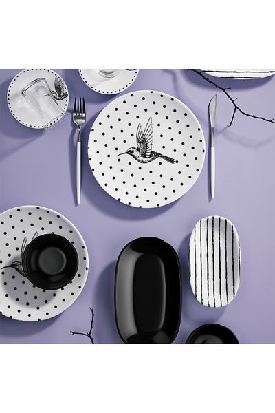 Aryıldız Birds 19 Piece Breakfast Set for 4 People
