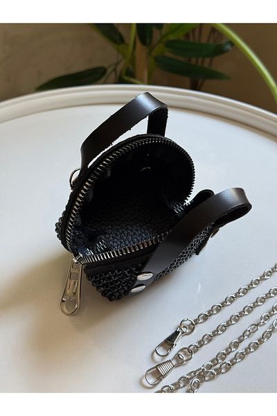 ZEYS Geantă elegantă de dimensiuni mini cu piatră
