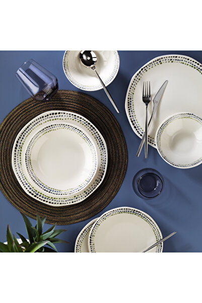 Aryıldız Ruby Blue 16 Parça 4 Kişilik Yemek Takımı