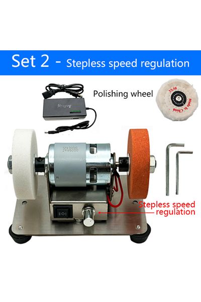 Choice 220v Eu Plug Set 4 110v-220v Mini Grinding Machine Table Grinding Coarse And Fine Double Grinding Wh