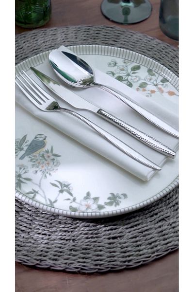 on-on Sapphire 89 Piece Fork Spoon Knife Set 18/10