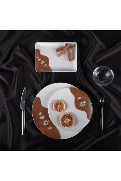 Aryıldız Luis 18 Piece Catering and Breakfast Set for 6 People