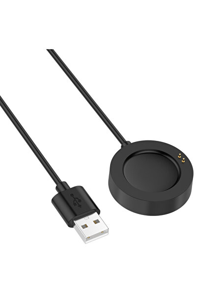 Choice شاحن أسود أبيض لساعة S3 S2 وWatch 2 Pro/Watch 2 كابل شحن USB بديل مغنا...