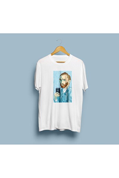 Generic Brand Унисекс T-shirt Oversize kroj са модерним Ван Гоговим дизајном