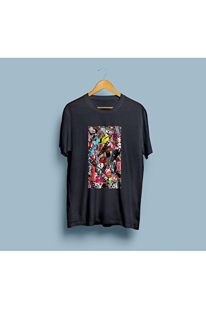 Generic Brand Oversize Mixed Labels Design Unisex T-Shirt