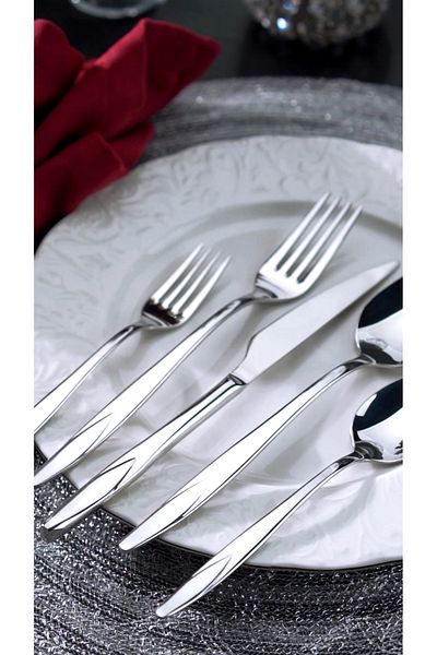 on-on Vienna 77 Piece Fork Spoon Knife Set 18/10