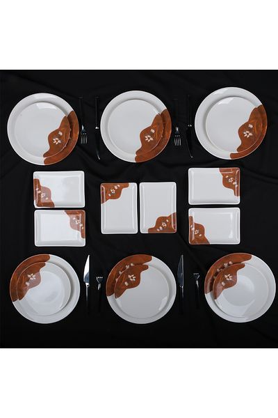 Aryıldız Luis 18 Piece Catering and Breakfast Set for 6 People