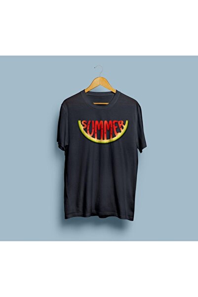 Generic Brand Oversize Summer Themed Watermelon Design Unisex T-Shirt
